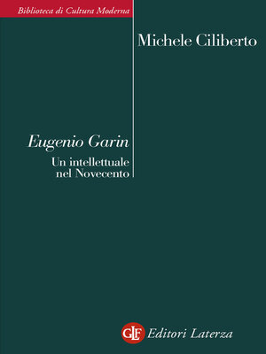 cover image of Eugenio Garin